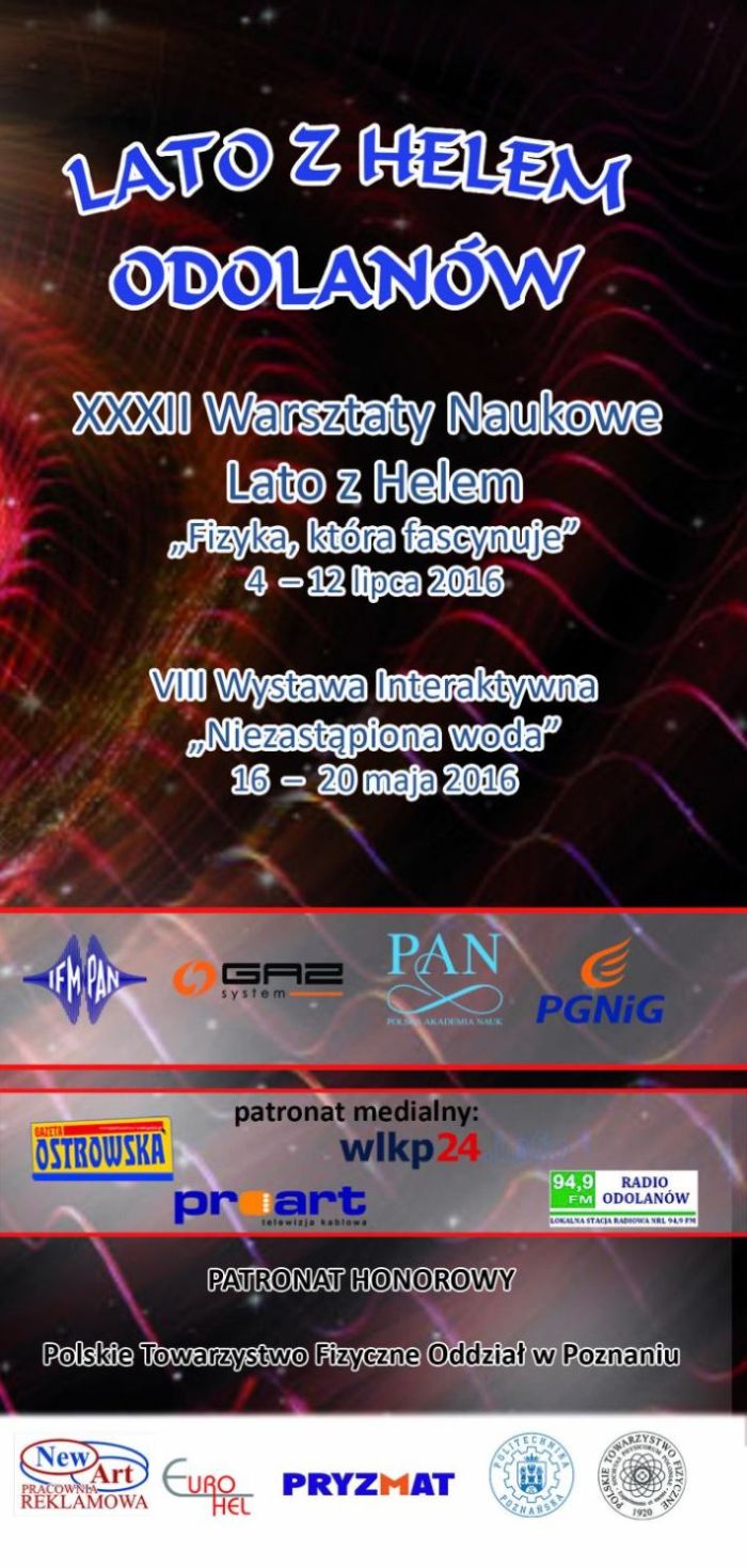 Plakat XXXII Warsztatów Lato z Helem