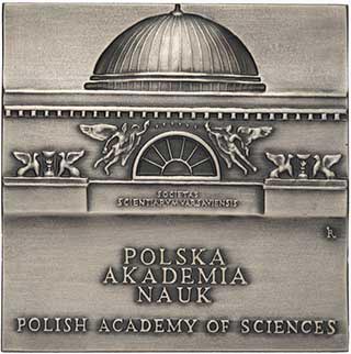 Medal Polskiej Akademii Nauk dla Instytutu Fizyki Molekularnej PAN - awers
