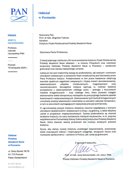 Oddział PAN w Poznaniu - Prezes Jerzy S. Kaczorowski_1