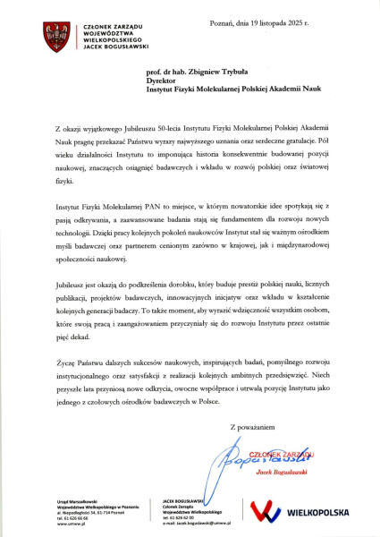 Członek Zarządu Województwa Wielkopolskiego - Jacek Bogusławski