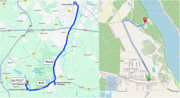 maps transport instructions